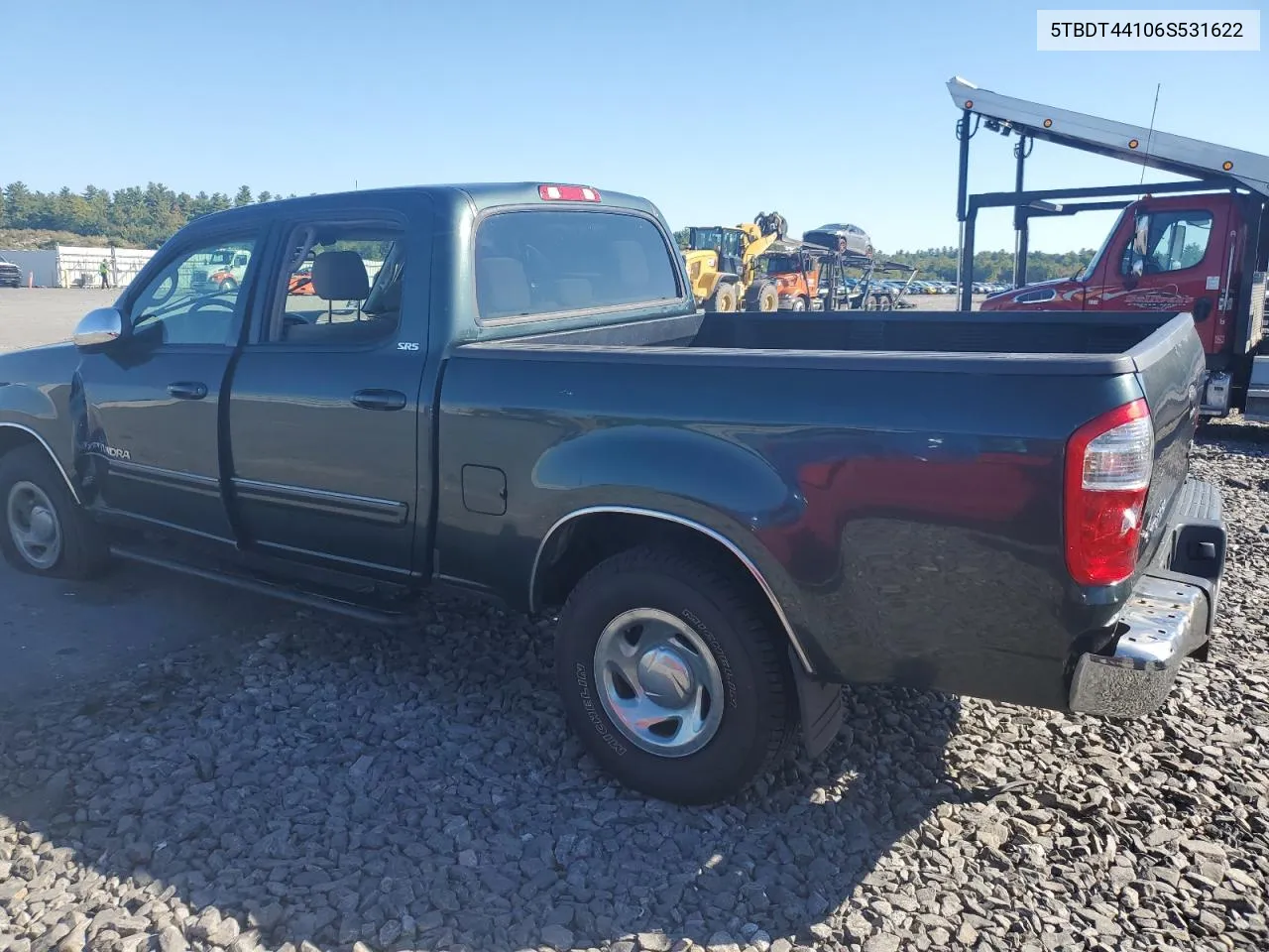 2006 Toyota Tundra Double Cab Sr5 VIN: 5TBDT44106S531622 Lot: 73503554