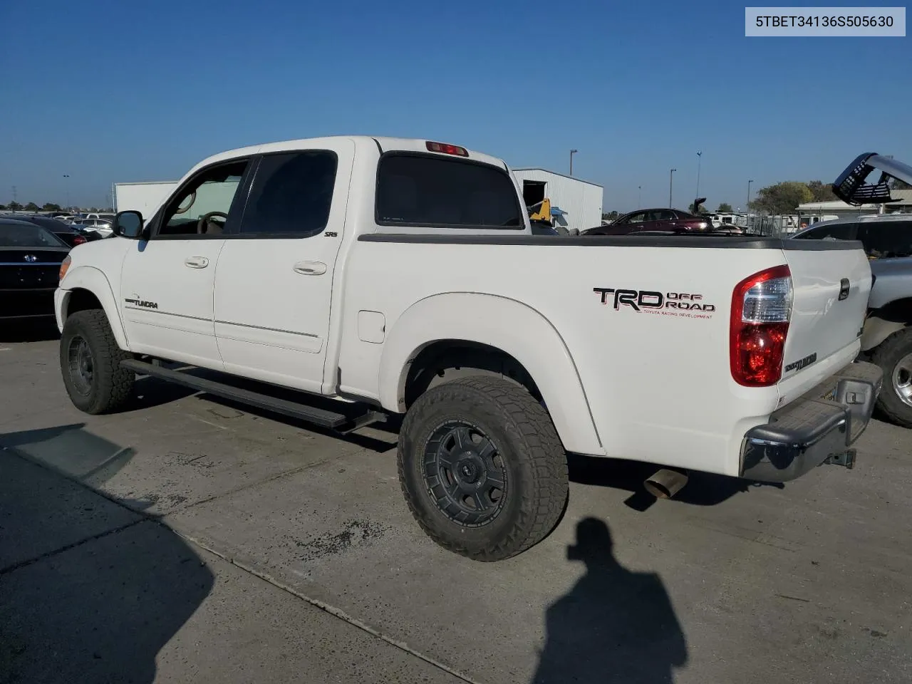 2006 Toyota Tundra Double Cab Sr5 VIN: 5TBET34136S505630 Lot: 73545584