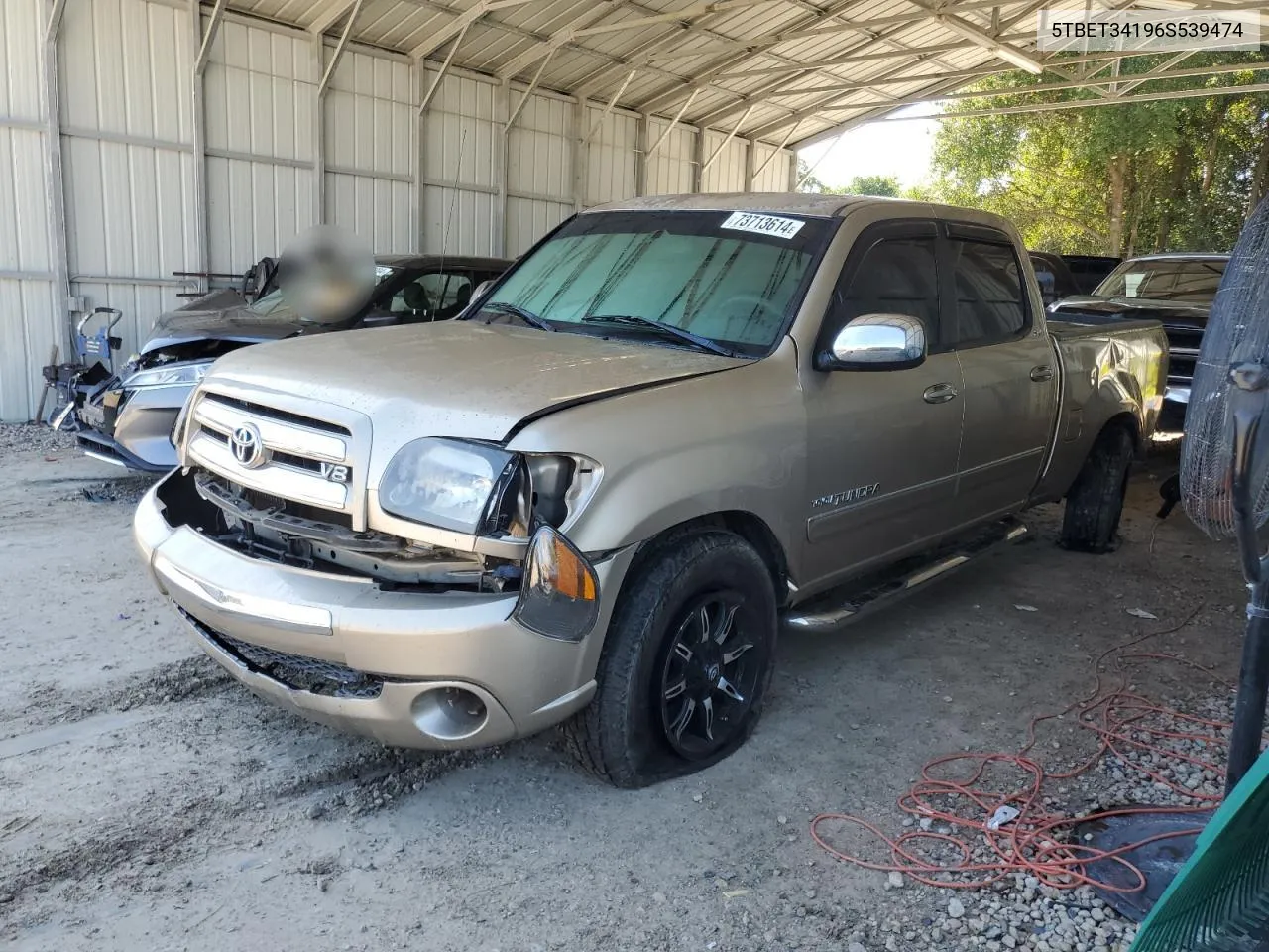 2006 Toyota Tundra Double Cab Sr5 VIN: 5TBET34196S539474 Lot: 73713614