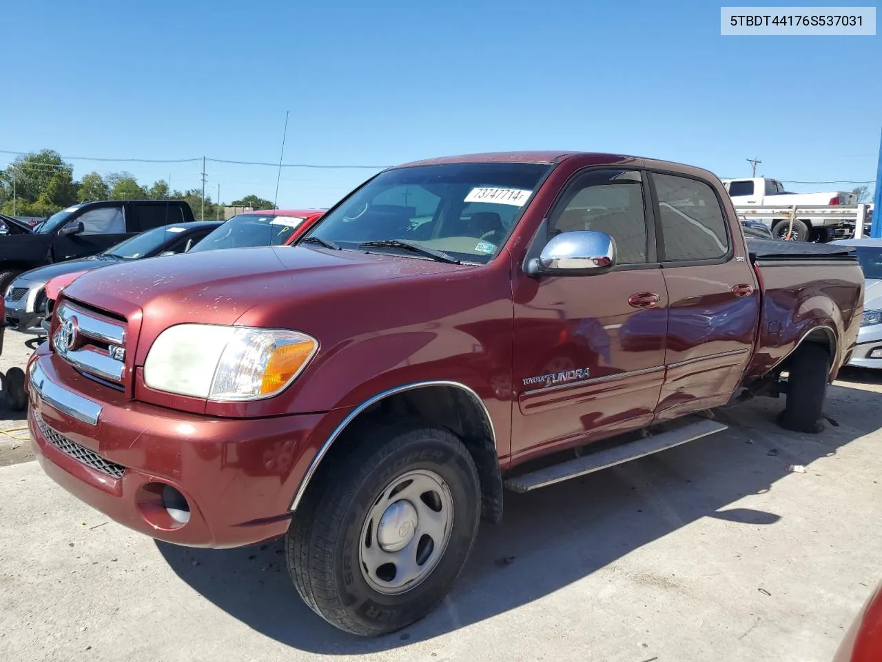 2006 Toyota Tundra Double Cab Sr5 VIN: 5TBDT44176S537031 Lot: 73747714