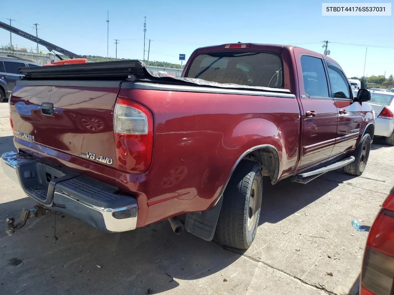 2006 Toyota Tundra Double Cab Sr5 VIN: 5TBDT44176S537031 Lot: 73747714