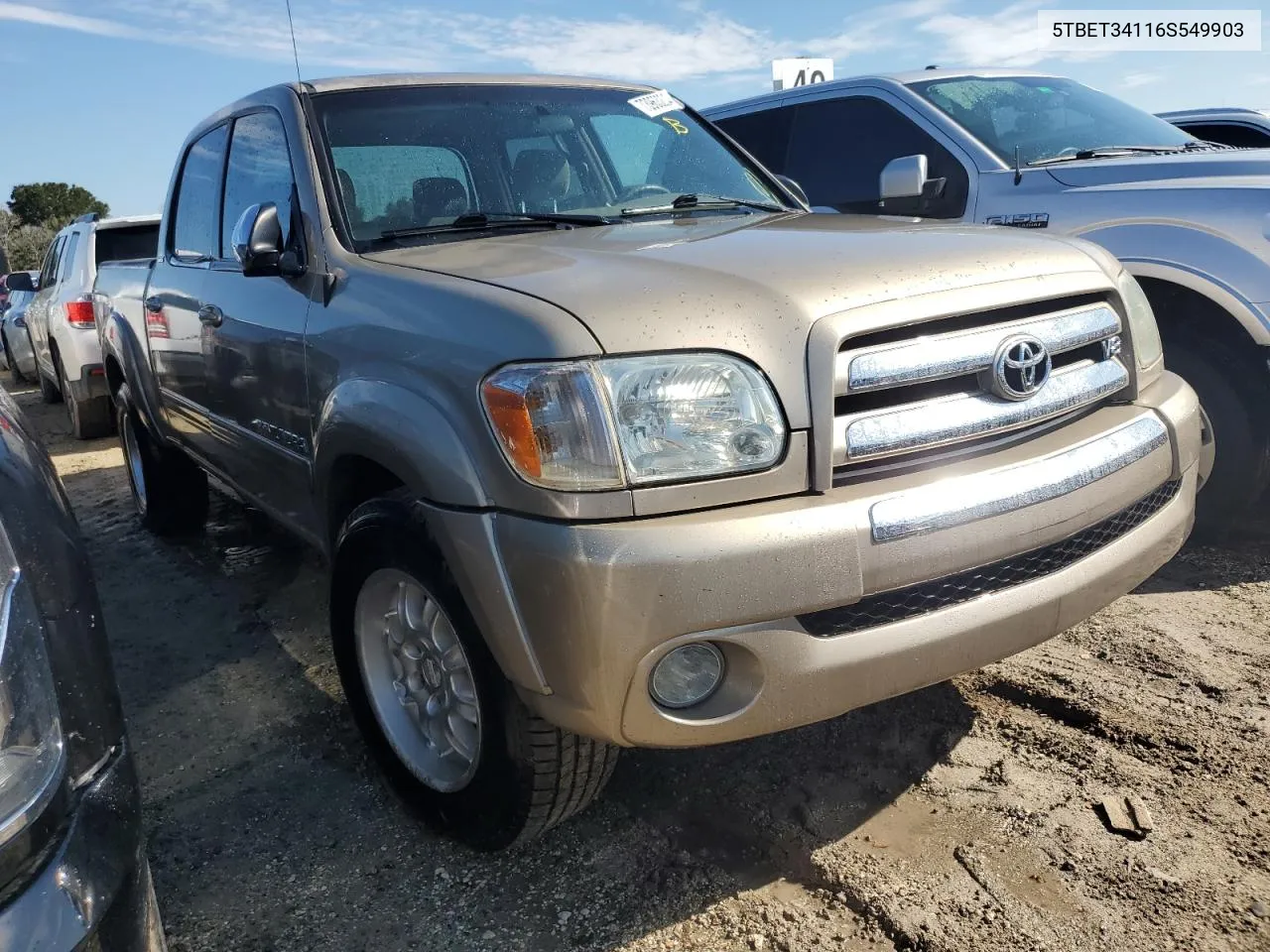 2006 Toyota Tundra Double Cab Sr5 VIN: 5TBET34116S549903 Lot: 73963204