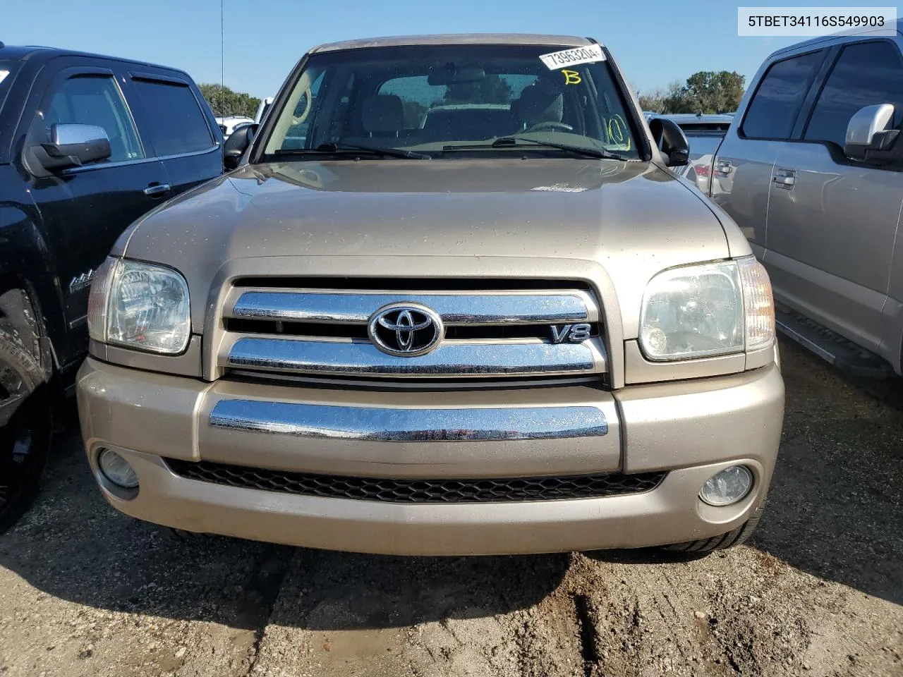 2006 Toyota Tundra Double Cab Sr5 VIN: 5TBET34116S549903 Lot: 73963204