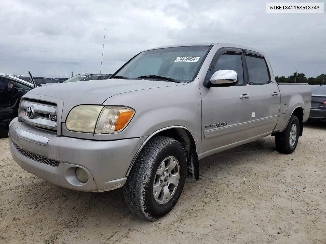 5TBET34116S513743 2006 Toyota Tundra Double Cab Sr5