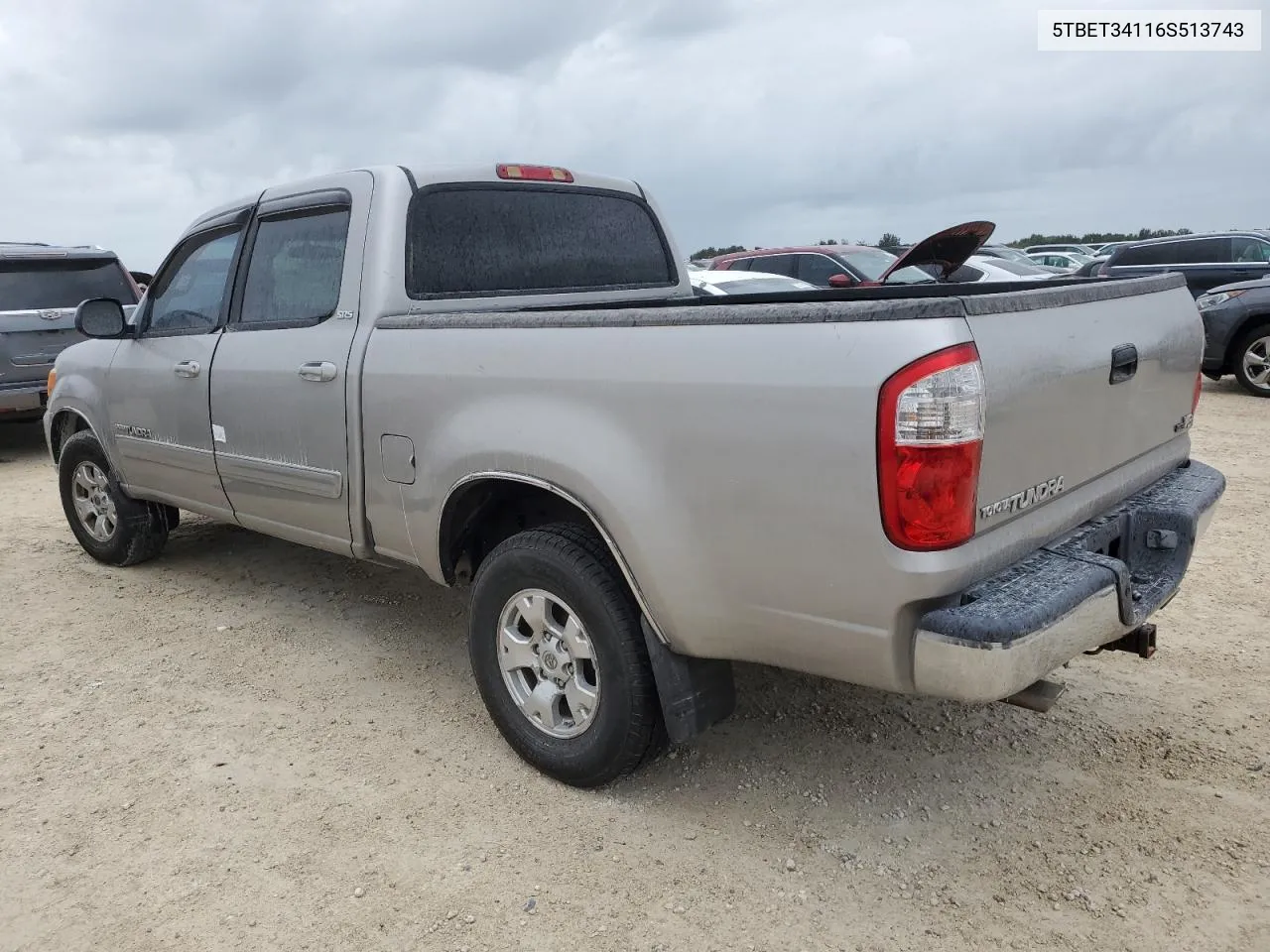 2006 Toyota Tundra Double Cab Sr5 VIN: 5TBET34116S513743 Lot: 74316404