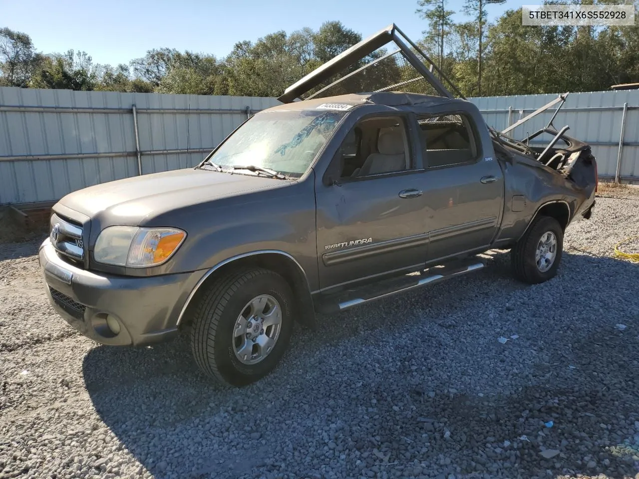 2006 Toyota Tundra Double Cab Sr5 VIN: 5TBET341X6S552928 Lot: 74333554