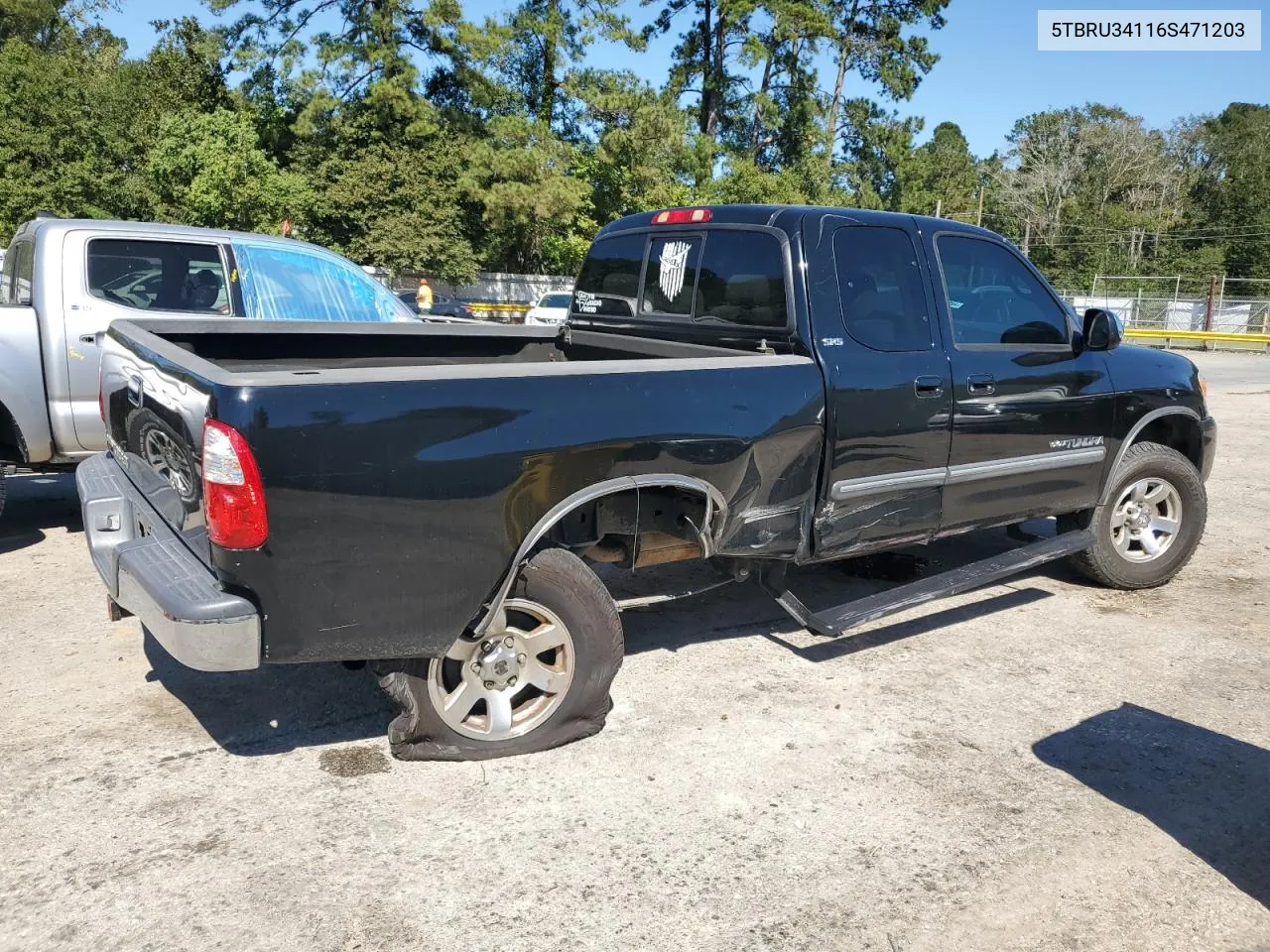 2006 Toyota Tundra Access Cab Sr5 VIN: 5TBRU34116S471203 Lot: 74539394