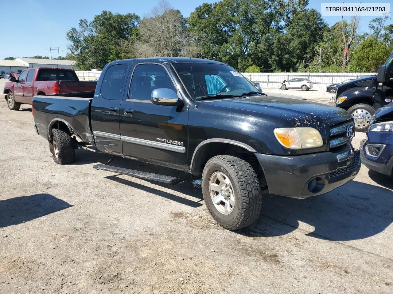 5TBRU34116S471203 2006 Toyota Tundra Access Cab Sr5