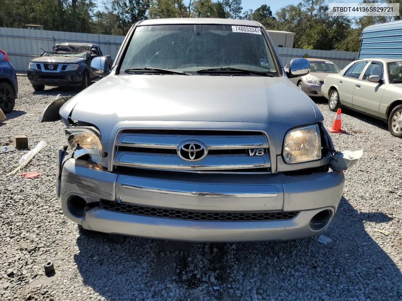 2006 Toyota Tundra Double Cab Sr5 VIN: 5TBDT44136S529721 Lot: 74803334