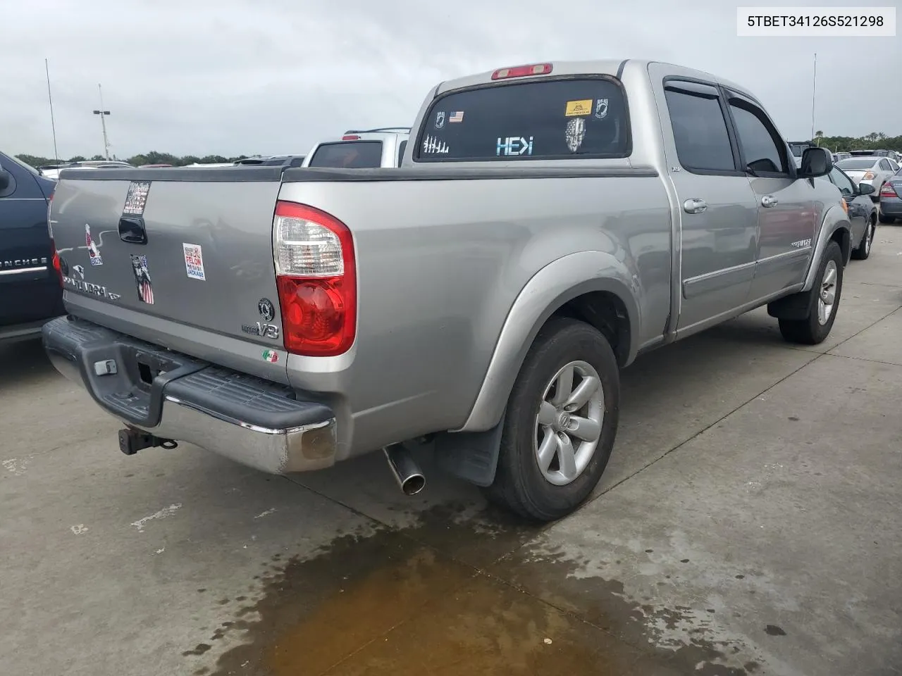 2006 Toyota Tundra Double Cab Sr5 VIN: 5TBET34126S521298 Lot: 74874704