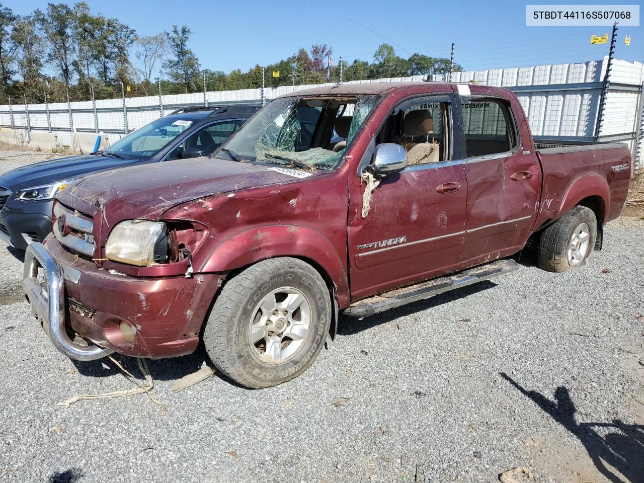 5TBDT44116S507068 2006 Toyota Tundra Double Cab Sr5