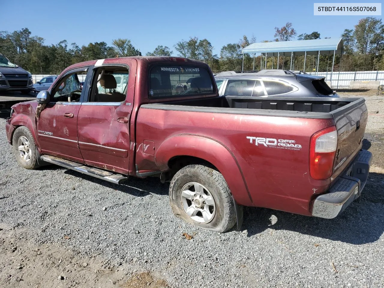 5TBDT44116S507068 2006 Toyota Tundra Double Cab Sr5