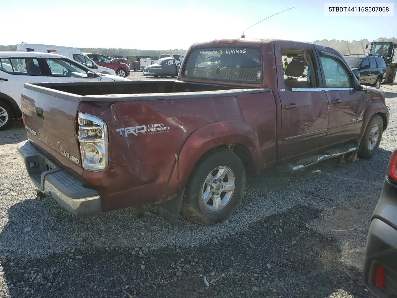 2006 Toyota Tundra Double Cab Sr5 VIN: 5TBDT44116S507068 Lot: 74959534