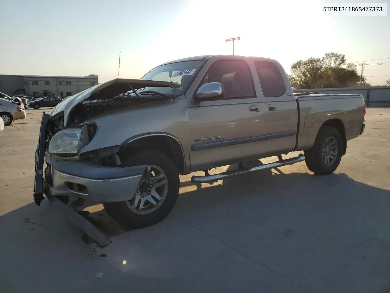 2006 Toyota Tundra Access Cab Sr5 VIN: 5TBRT34186S477373 Lot: 75006884