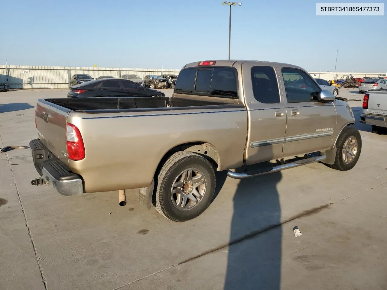 2006 Toyota Tundra Access Cab Sr5 VIN: 5TBRT34186S477373 Lot: 75006884