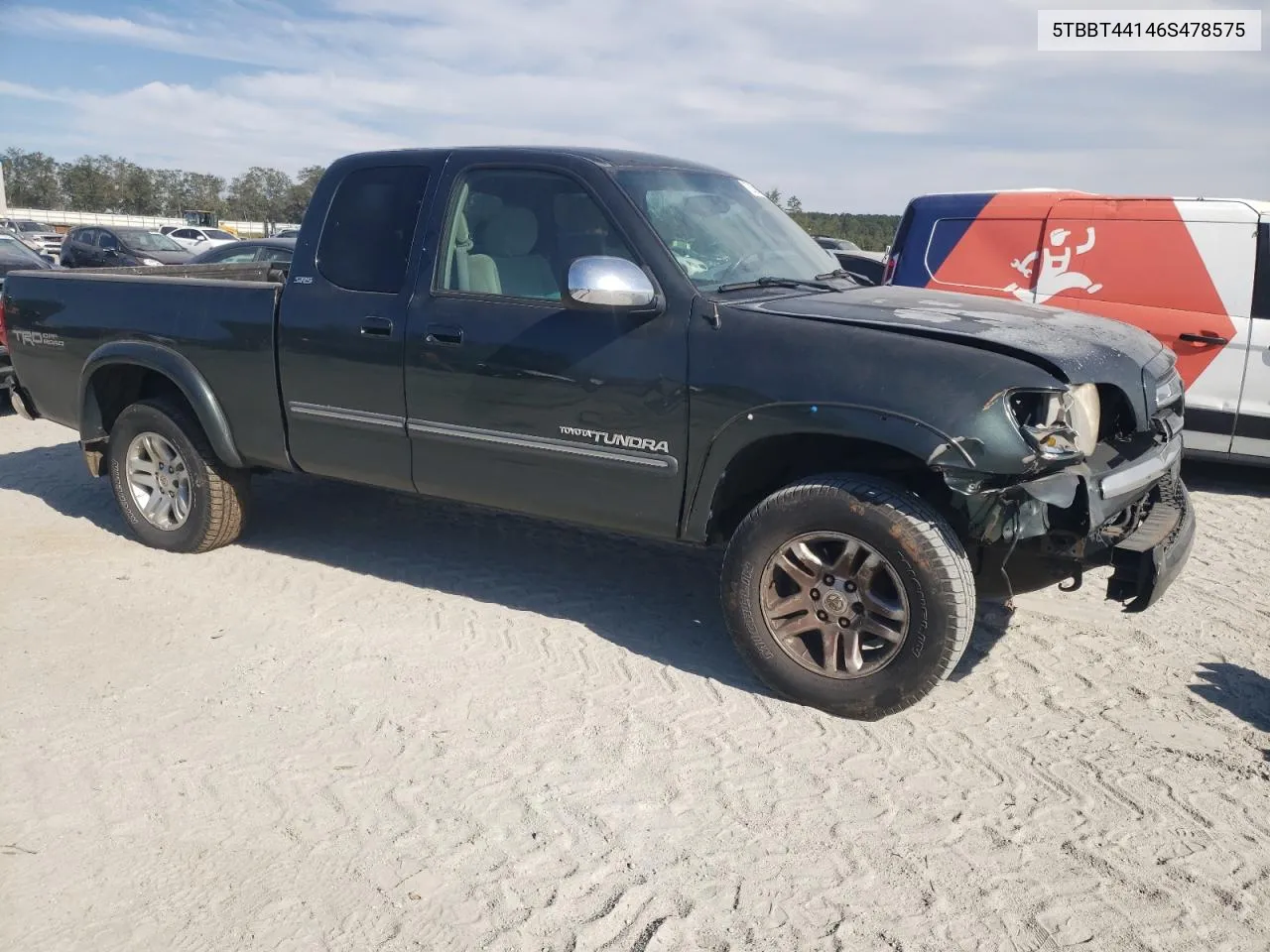 2006 Toyota Tundra Access Cab Sr5 VIN: 5TBBT44146S478575 Lot: 75258944