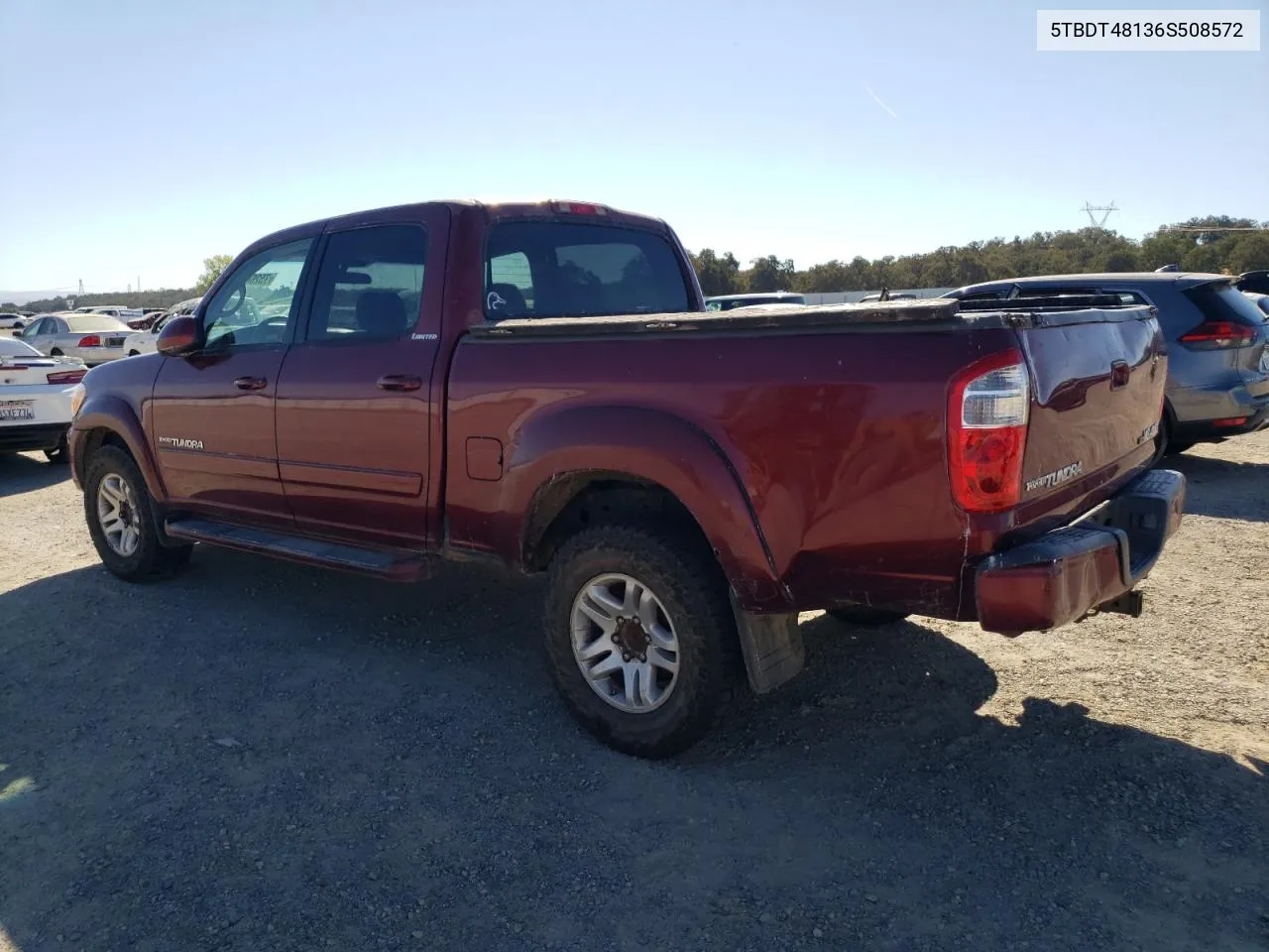 2006 Toyota Tundra Double Cab Limited VIN: 5TBDT48136S508572 Lot: 75268214