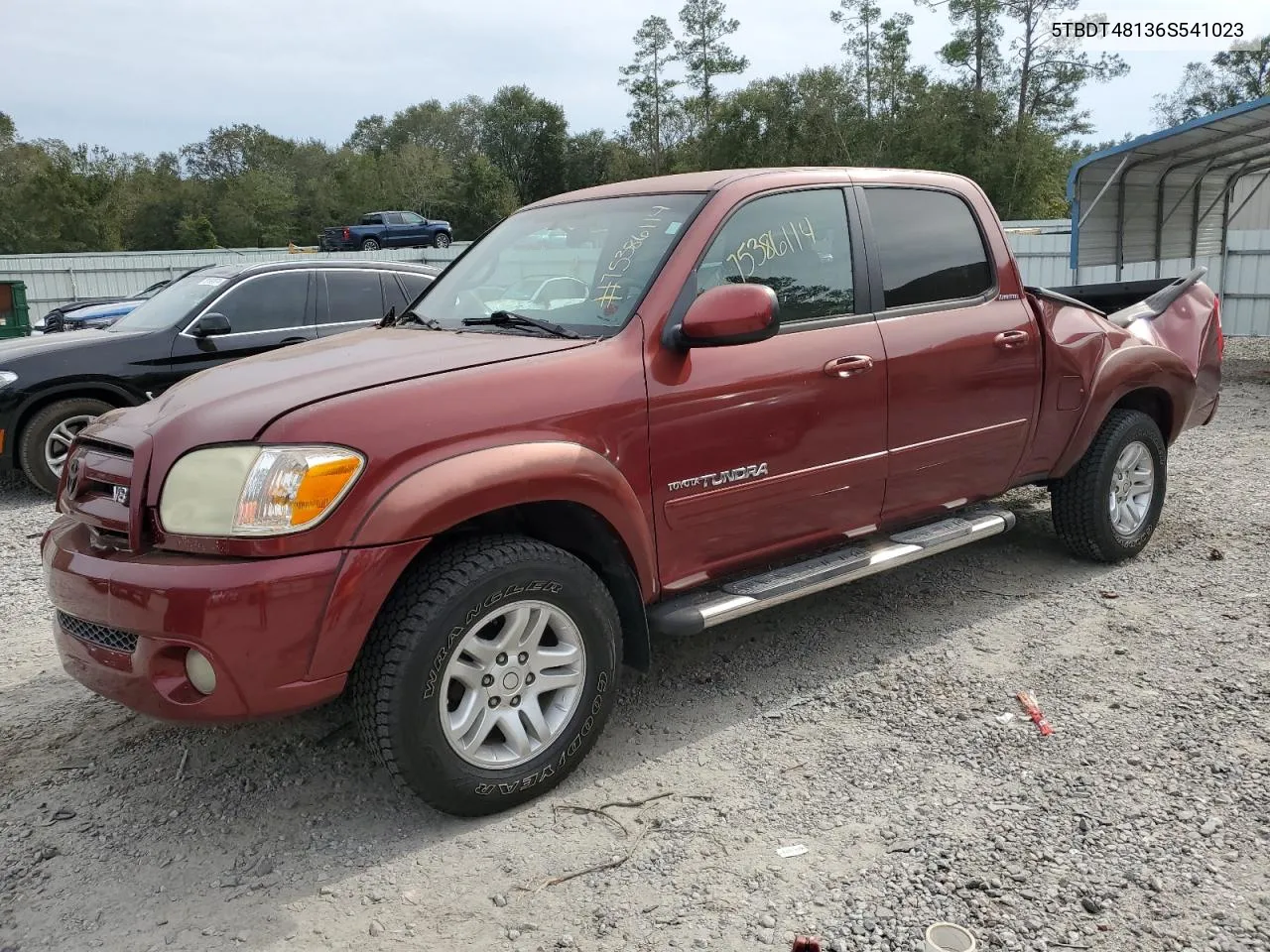 2006 Toyota Tundra Double Cab Limited VIN: 5TBDT48136S541023 Lot: 75386114