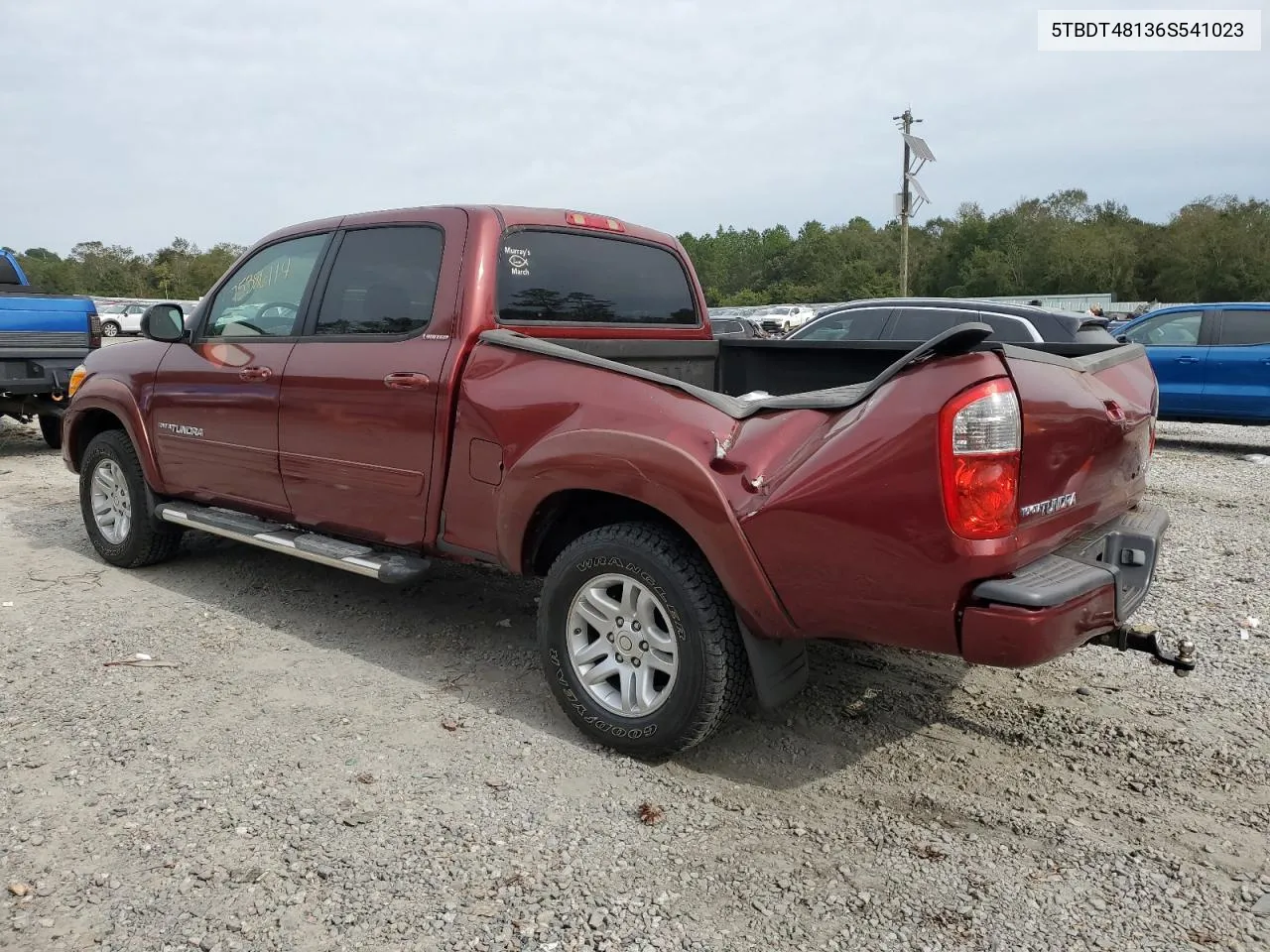 2006 Toyota Tundra Double Cab Limited VIN: 5TBDT48136S541023 Lot: 75386114