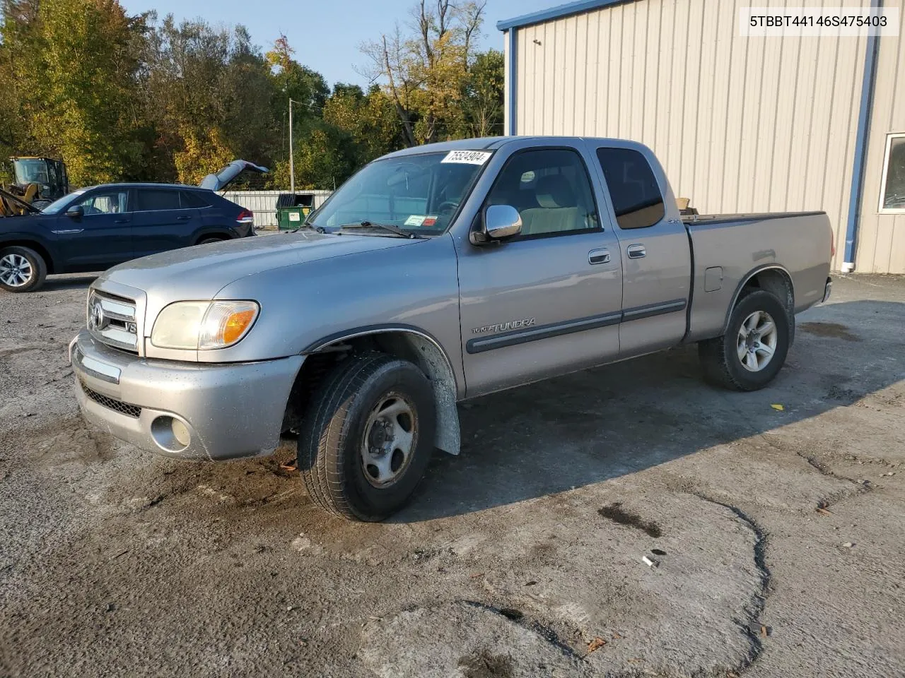 2006 Toyota Tundra Access Cab Sr5 VIN: 5TBBT44146S475403 Lot: 75524904