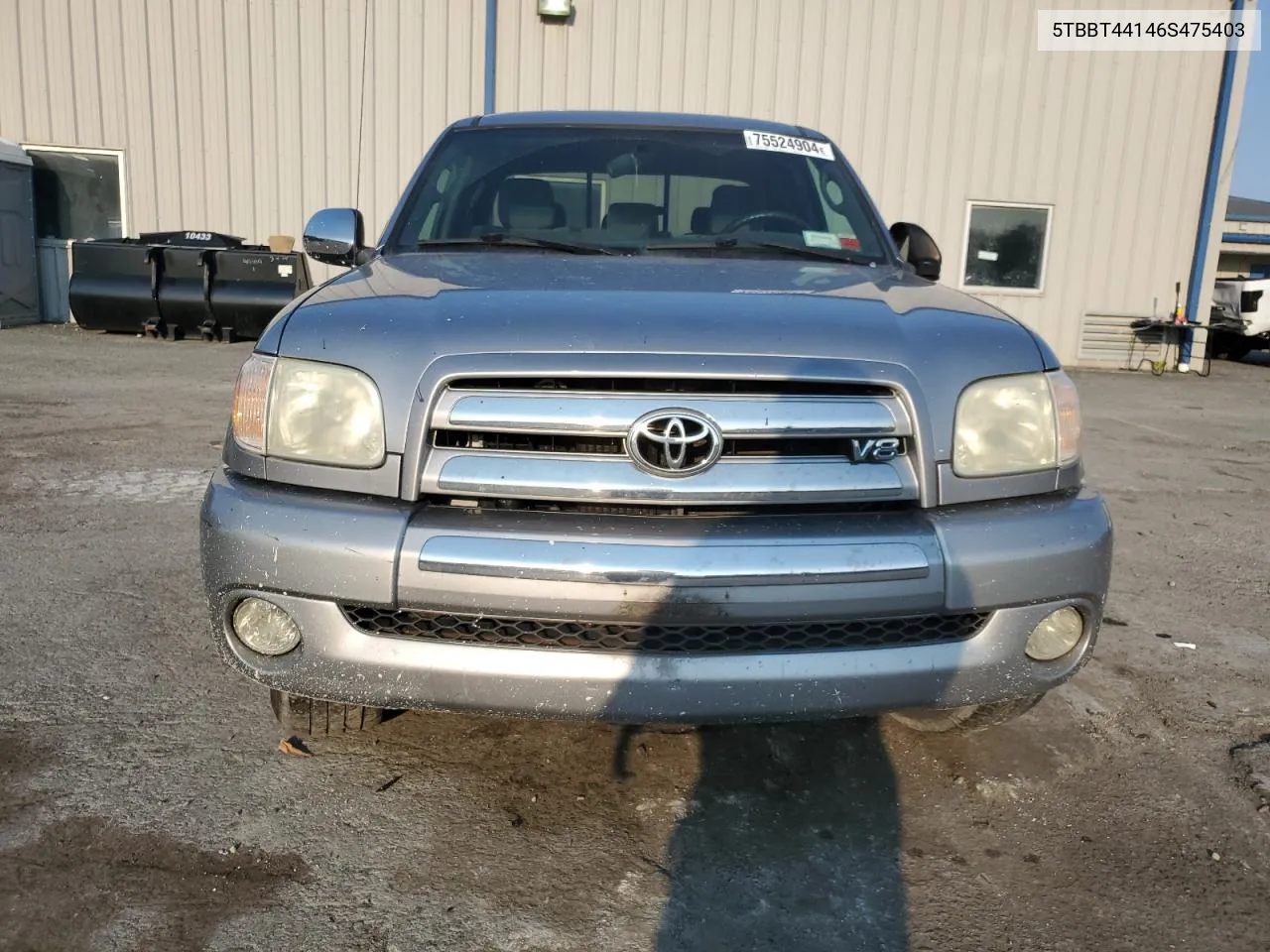 2006 Toyota Tundra Access Cab Sr5 VIN: 5TBBT44146S475403 Lot: 75524904