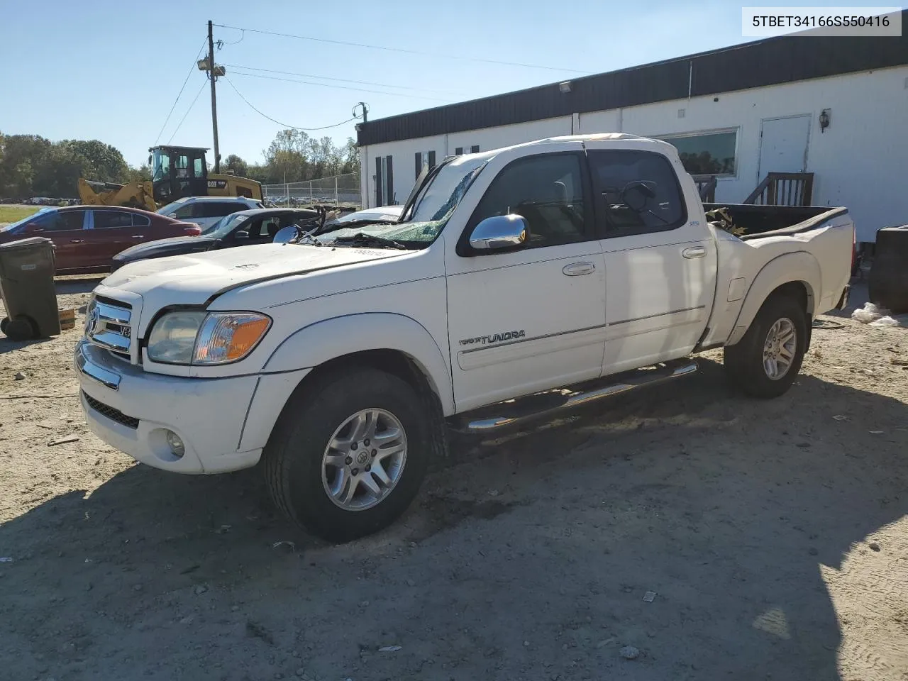 2006 Toyota Tundra Double Cab Sr5 VIN: 5TBET34166S550416 Lot: 75568134