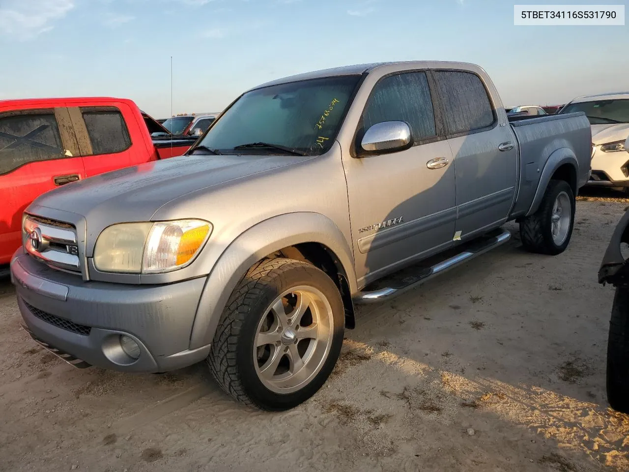 2006 Toyota Tundra Double Cab Sr5 VIN: 5TBET34116S531790 Lot: 75763074