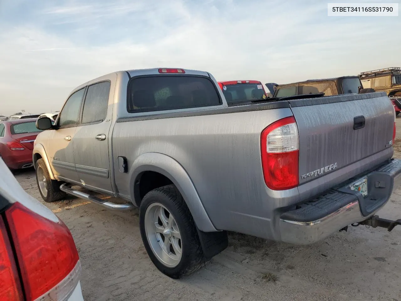 2006 Toyota Tundra Double Cab Sr5 VIN: 5TBET34116S531790 Lot: 75763074