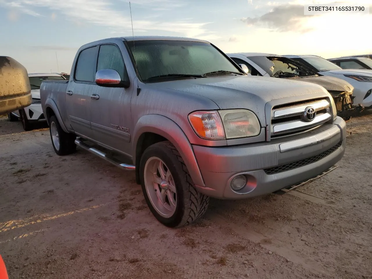 2006 Toyota Tundra Double Cab Sr5 VIN: 5TBET34116S531790 Lot: 75763074