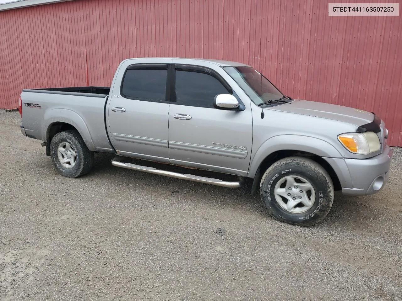 2006 Toyota Tundra Double Cab Sr5 VIN: 5TBDT44116S507250 Lot: 75941474