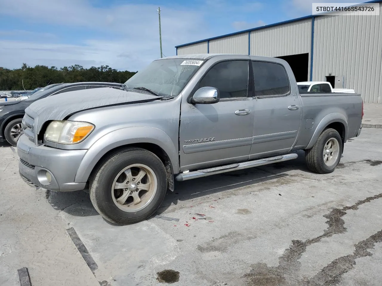 2006 Toyota Tundra Double Cab Sr5 VIN: 5TBDT44166S543726 Lot: 76085654