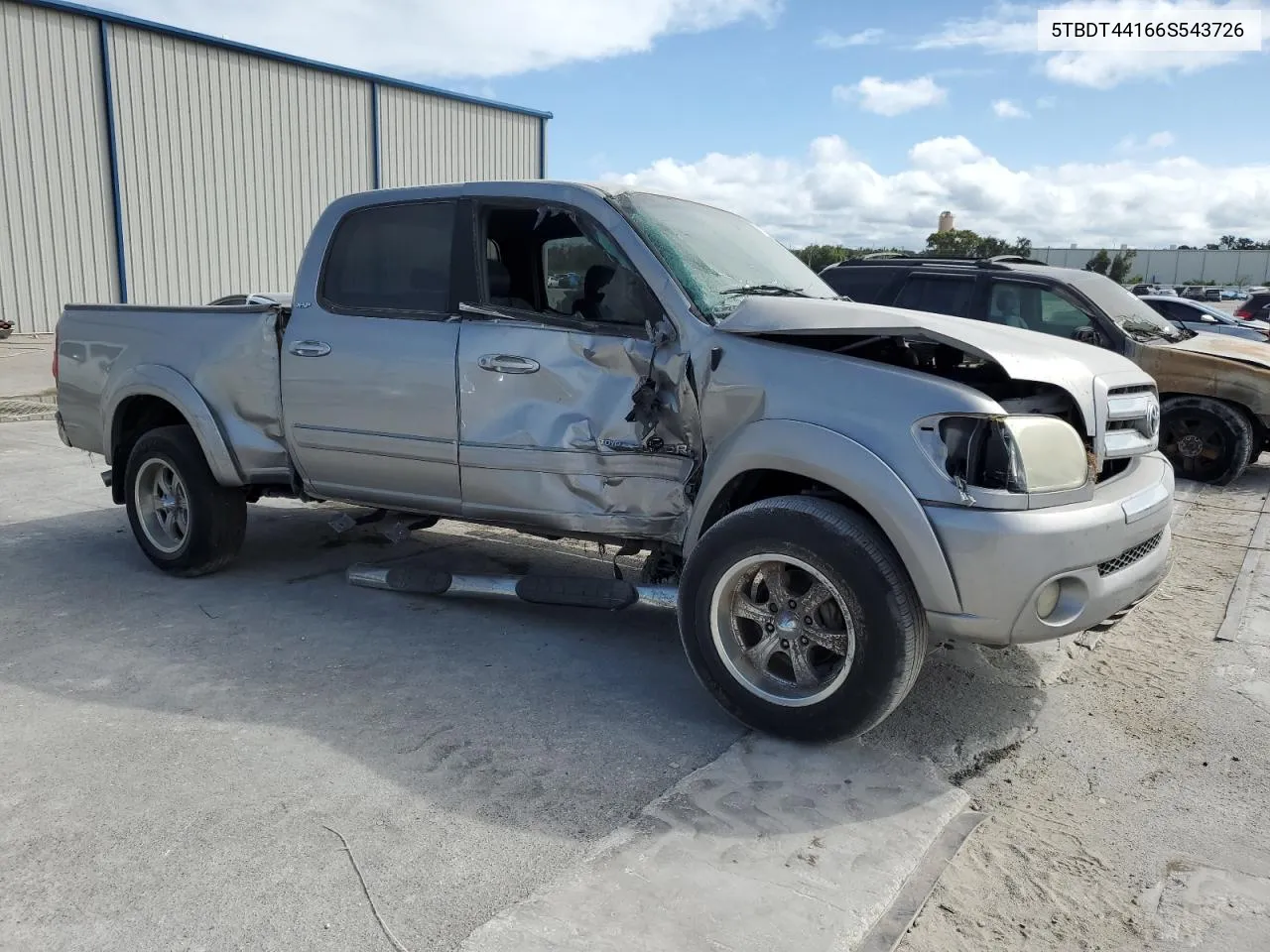 2006 Toyota Tundra Double Cab Sr5 VIN: 5TBDT44166S543726 Lot: 76085654