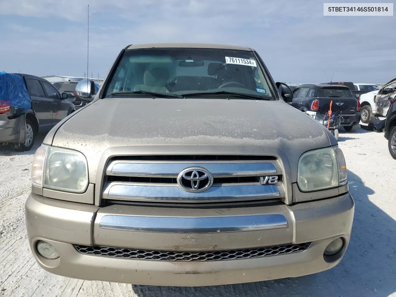 2006 Toyota Tundra Double Cab Sr5 VIN: 5TBET34146S501814 Lot: 76111534