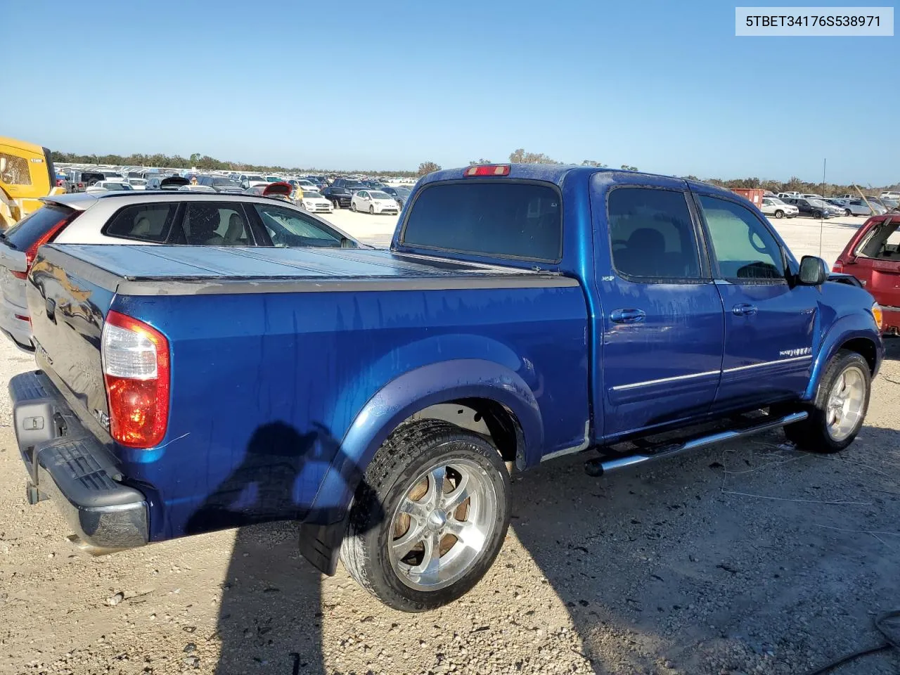 2006 Toyota Tundra Double Cab Sr5 VIN: 5TBET34176S538971 Lot: 76128294