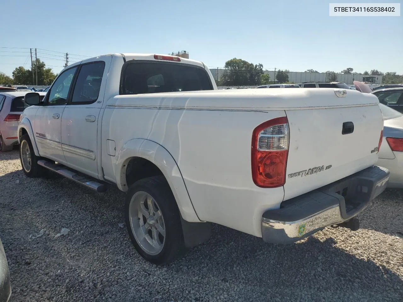 2006 Toyota Tundra Double Cab Sr5 VIN: 5TBET34116S538402 Lot: 76157224