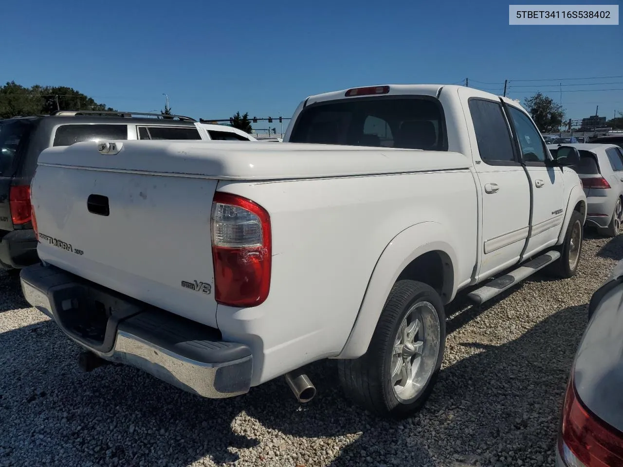 2006 Toyota Tundra Double Cab Sr5 VIN: 5TBET34116S538402 Lot: 76157224