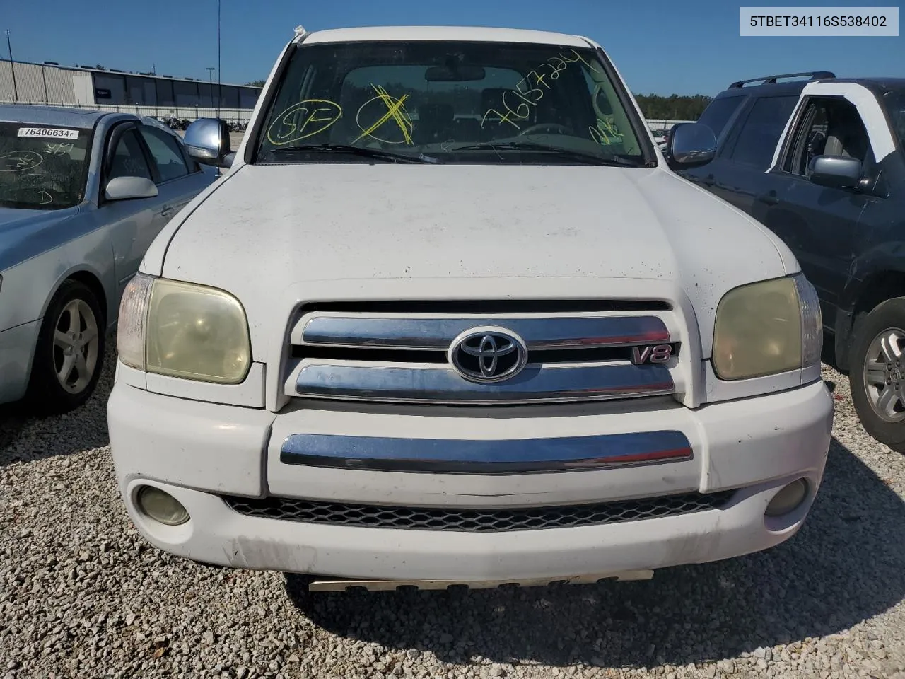 2006 Toyota Tundra Double Cab Sr5 VIN: 5TBET34116S538402 Lot: 76157224