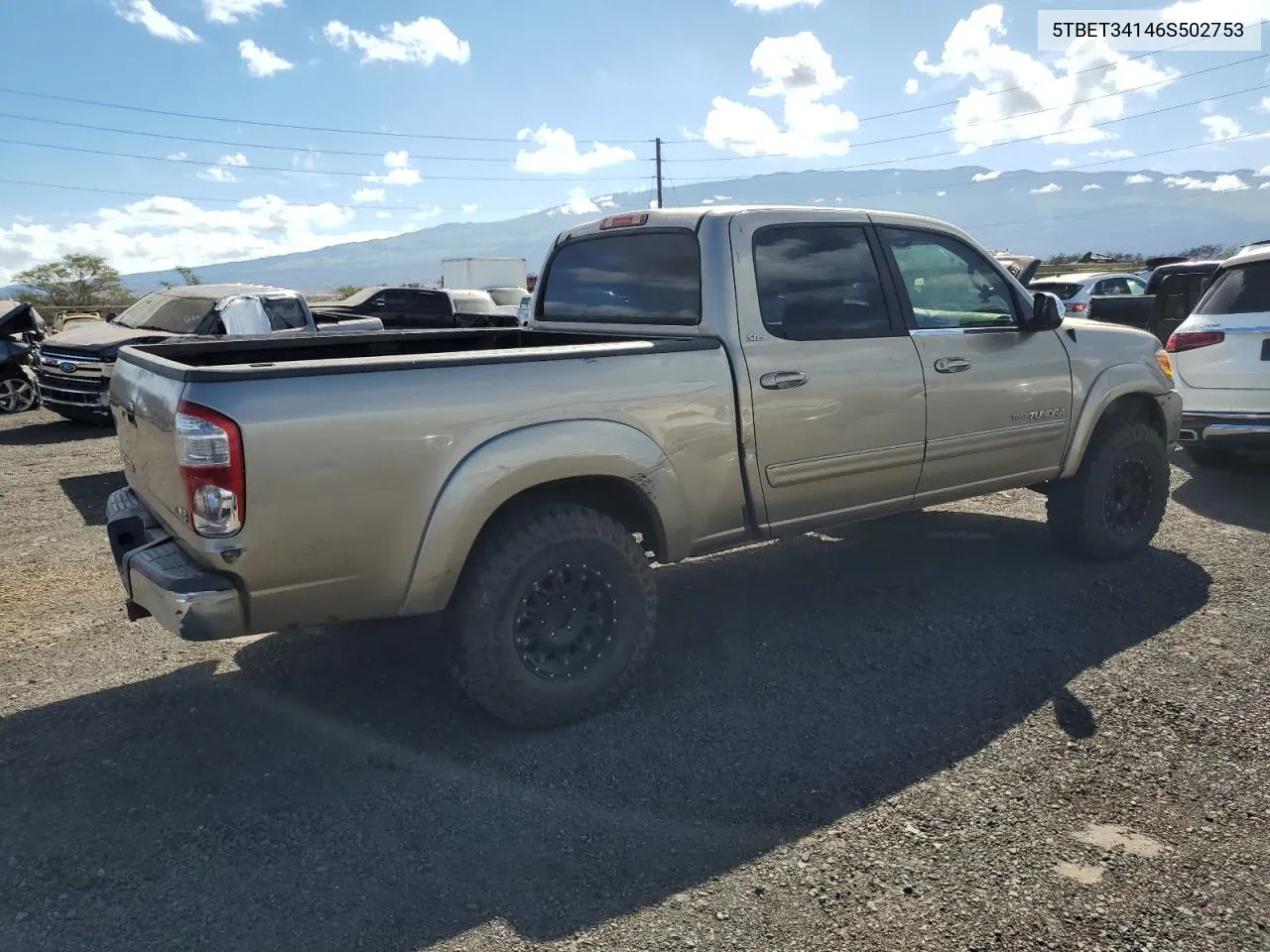 2006 Toyota Tundra Double Cab Sr5 VIN: 5TBET34146S502753 Lot: 76343724