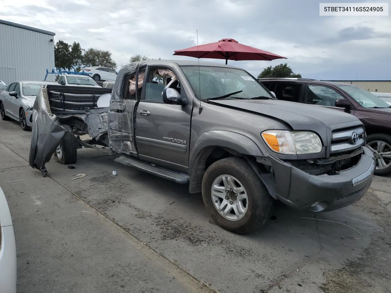 2006 Toyota Tundra Double Cab Sr5 VIN: 5TBET34116S524905 Lot: 76377754