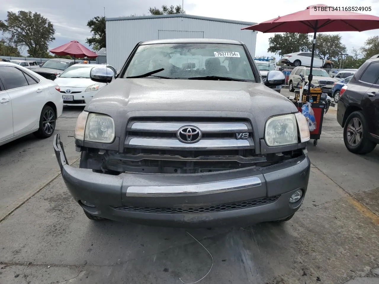 2006 Toyota Tundra Double Cab Sr5 VIN: 5TBET34116S524905 Lot: 76377754