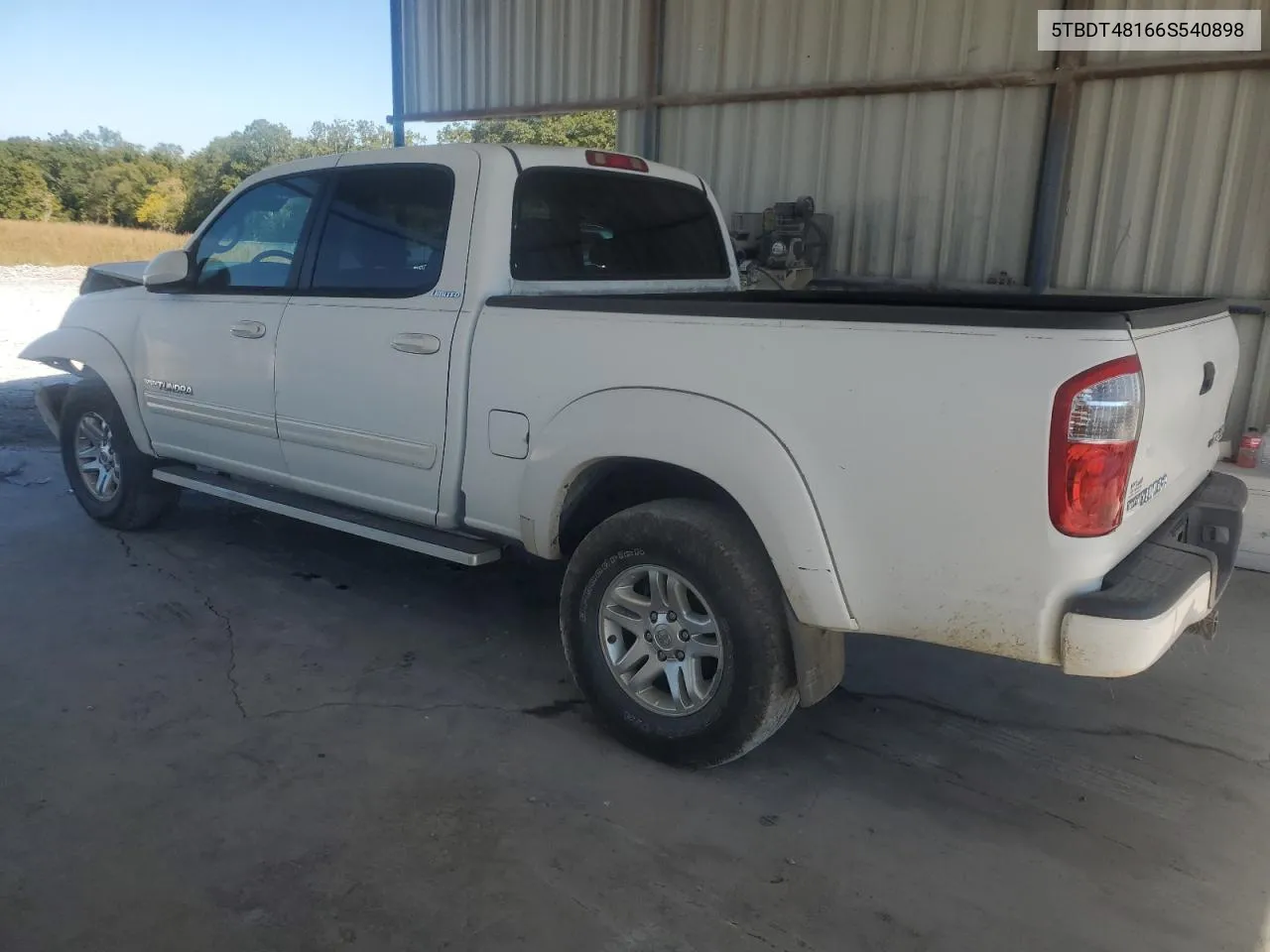 2006 Toyota Tundra Double Cab Limited VIN: 5TBDT48166S540898 Lot: 76396254