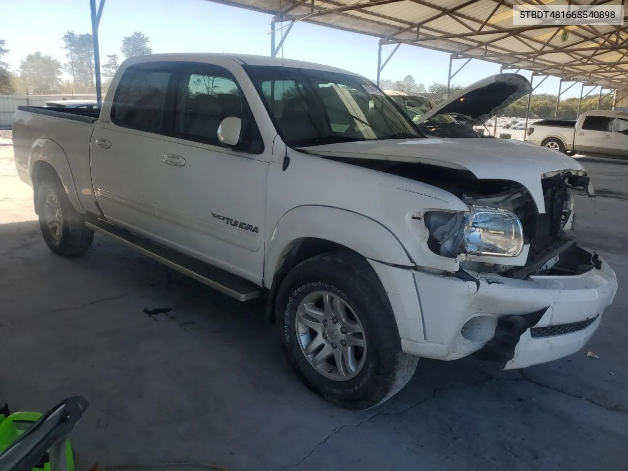 2006 Toyota Tundra Double Cab Limited VIN: 5TBDT48166S540898 Lot: 76396254