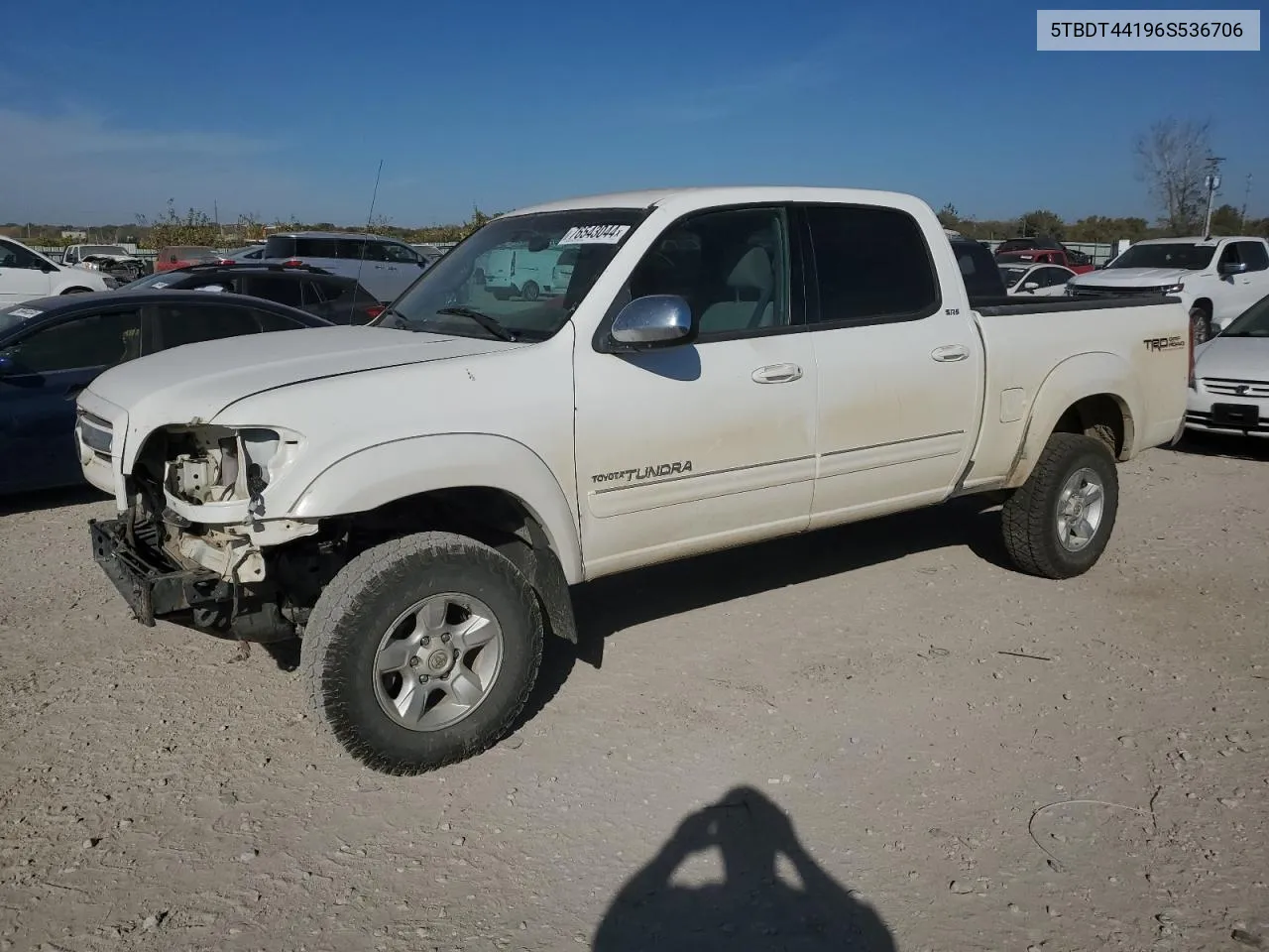 2006 Toyota Tundra Double Cab Sr5 VIN: 5TBDT44196S536706 Lot: 76543044