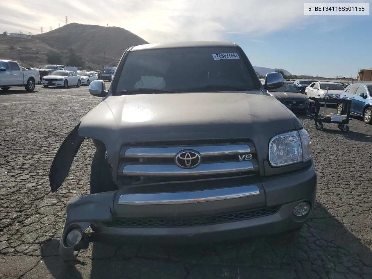 2006 Toyota Tundra Double Cab Sr5 VIN: 5TBET34116S501155 Lot: 76552744