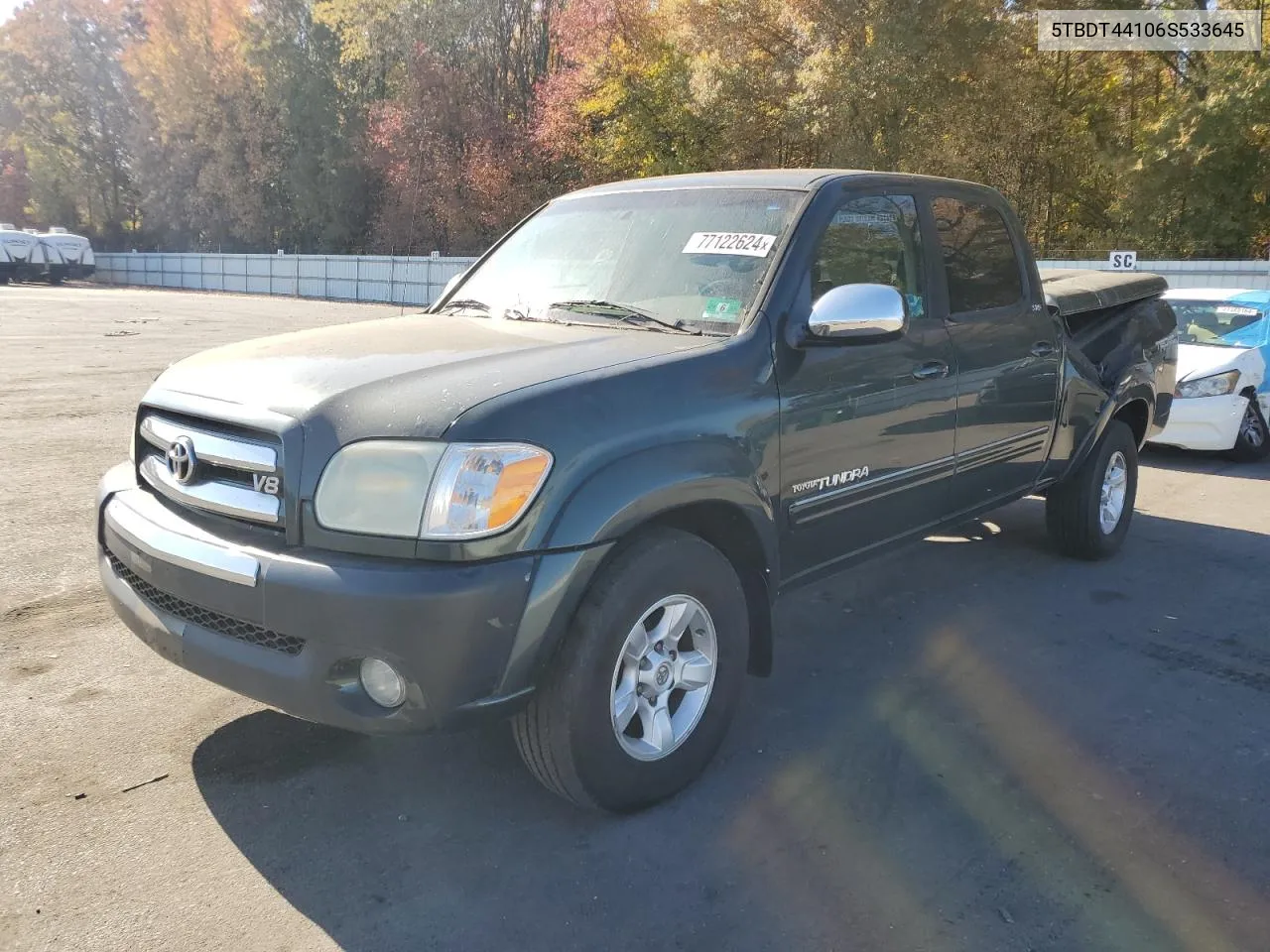 2006 Toyota Tundra Double Cab Sr5 VIN: 5TBDT44106S533645 Lot: 77122624