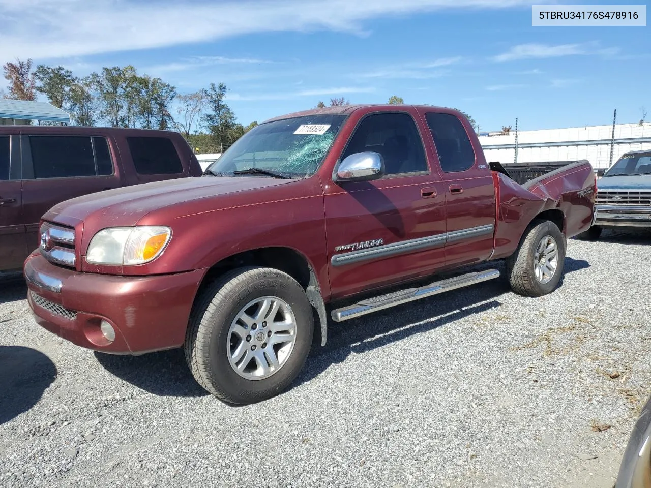 5TBRU34176S478916 2006 Toyota Tundra Access Cab Sr5