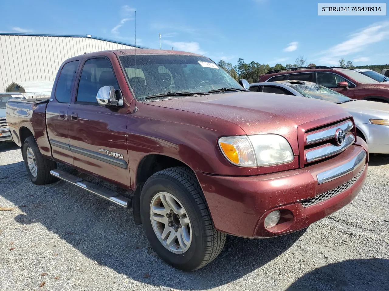 2006 Toyota Tundra Access Cab Sr5 VIN: 5TBRU34176S478916 Lot: 77189524