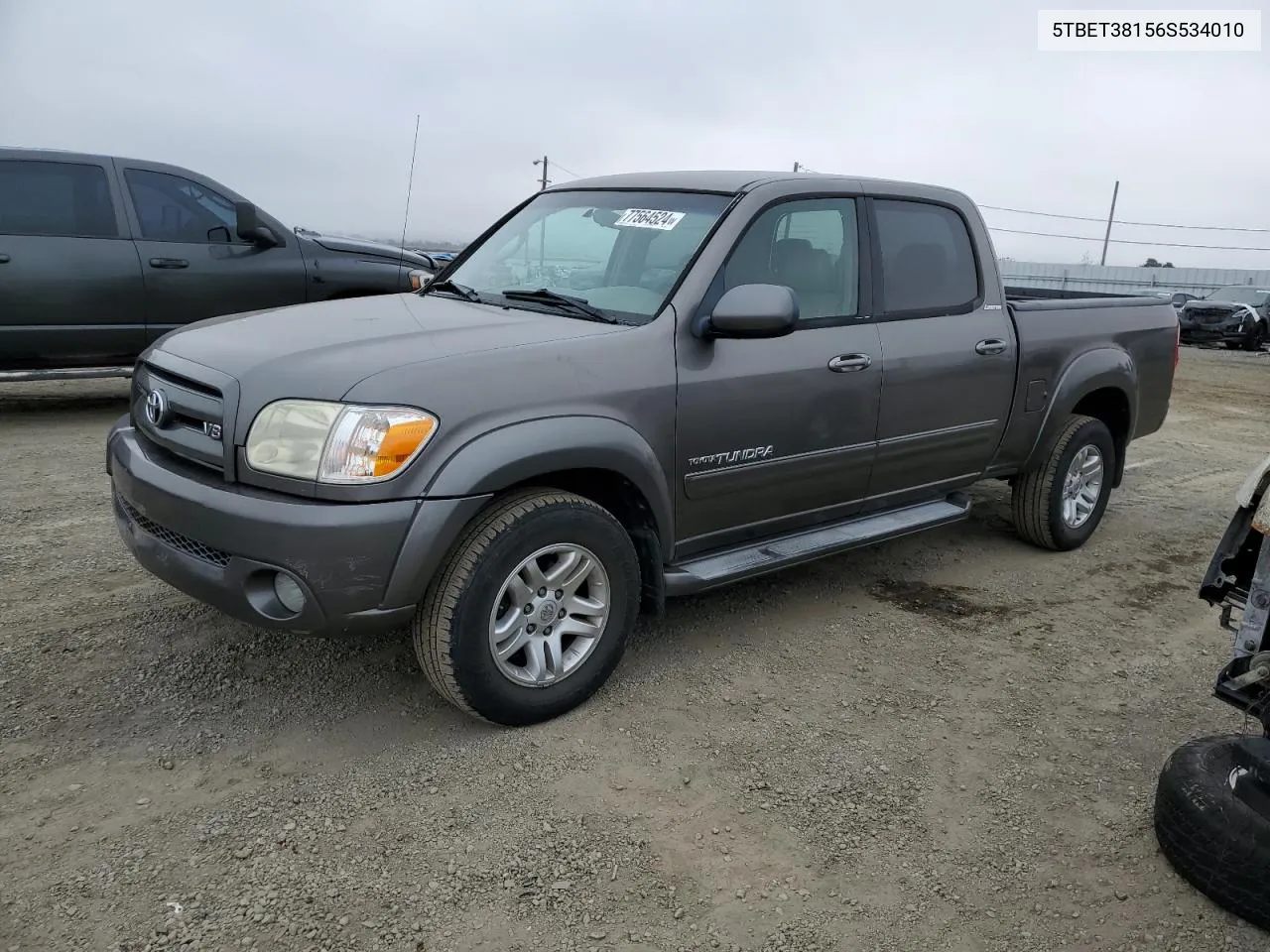 2006 Toyota Tundra Double Cab Limited VIN: 5TBET38156S534010 Lot: 77564524