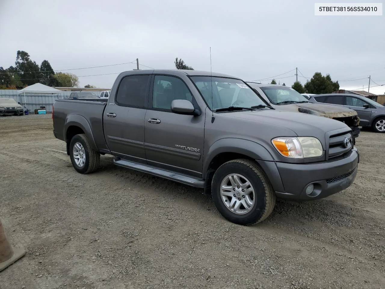 2006 Toyota Tundra Double Cab Limited VIN: 5TBET38156S534010 Lot: 77564524