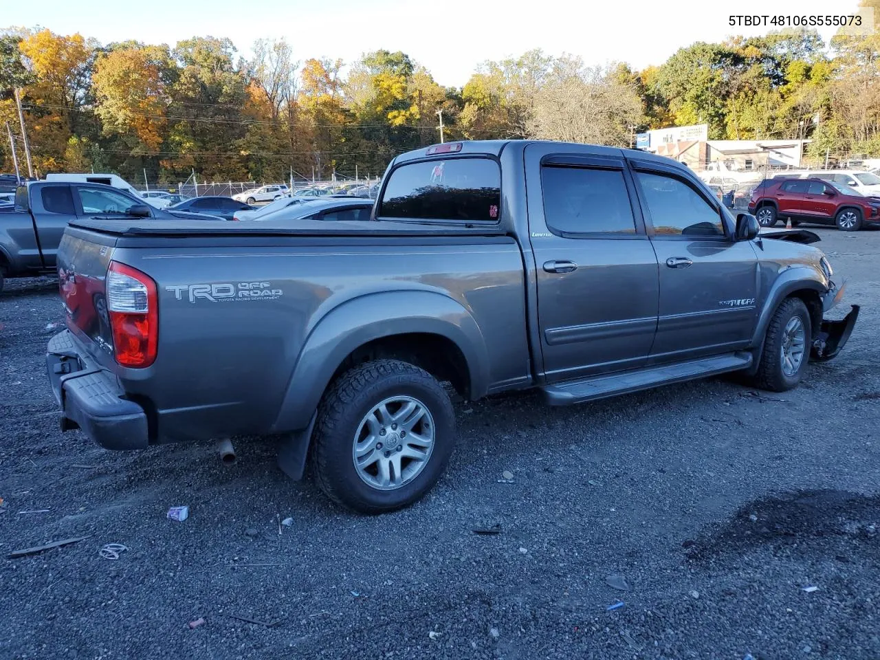 2006 Toyota Tundra Double Cab Limited VIN: 5TBDT48106S555073 Lot: 77662074